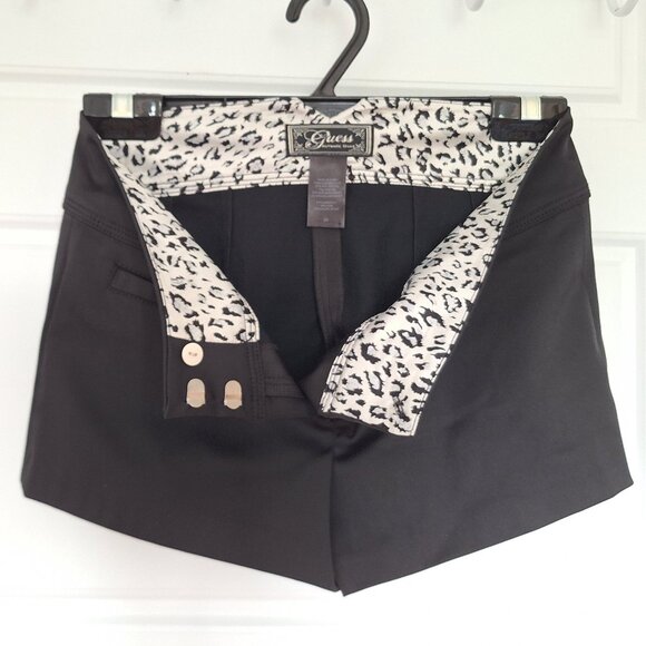 Guess Black Party Shorts Dinner Shorts - Picture 7 of 7